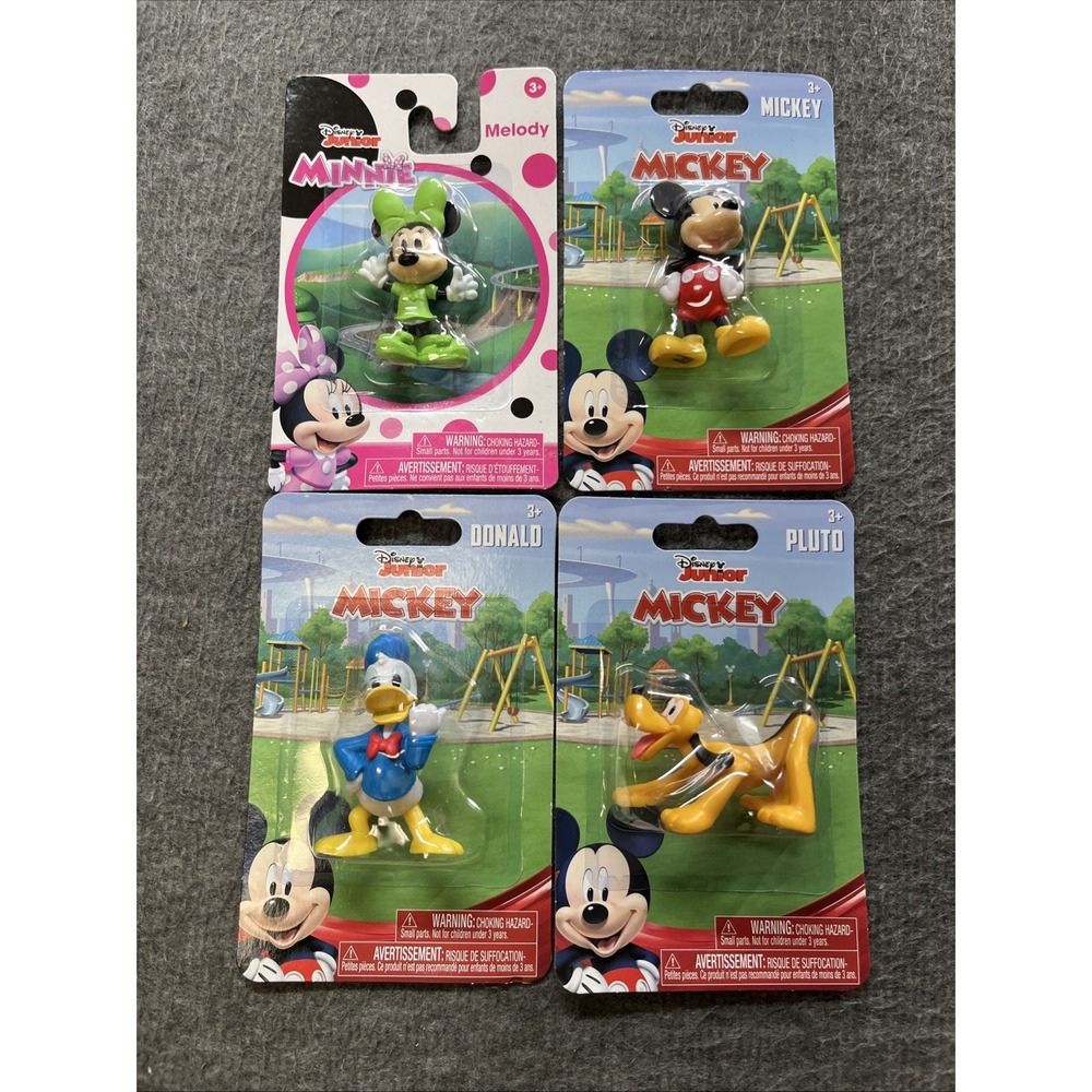 Disney Junior Mickey & Friends Minnie Pluto 2"‎ Figures Lot of 4 Just Play